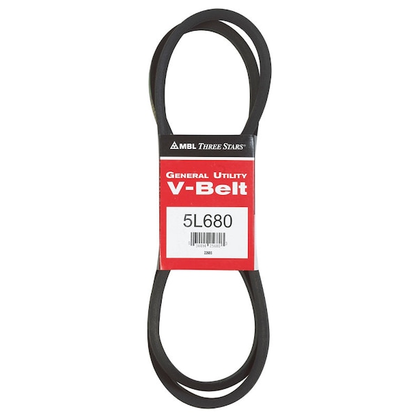 Mbl Mitsuboshi FHP General Utility V-Belt 0.63 in. W X 68 in. L For Fractional Horsepower Motors 5L680A - main